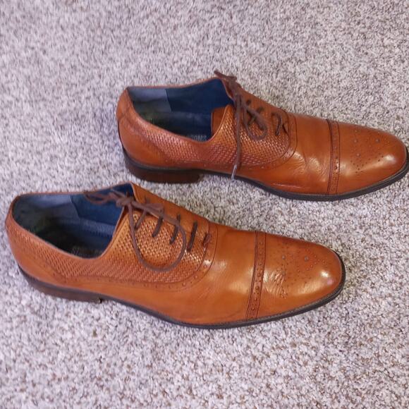 STACY ADAMS Men's MacKay Cap-Toe Oxfords 10 M - Picture 1 of 12